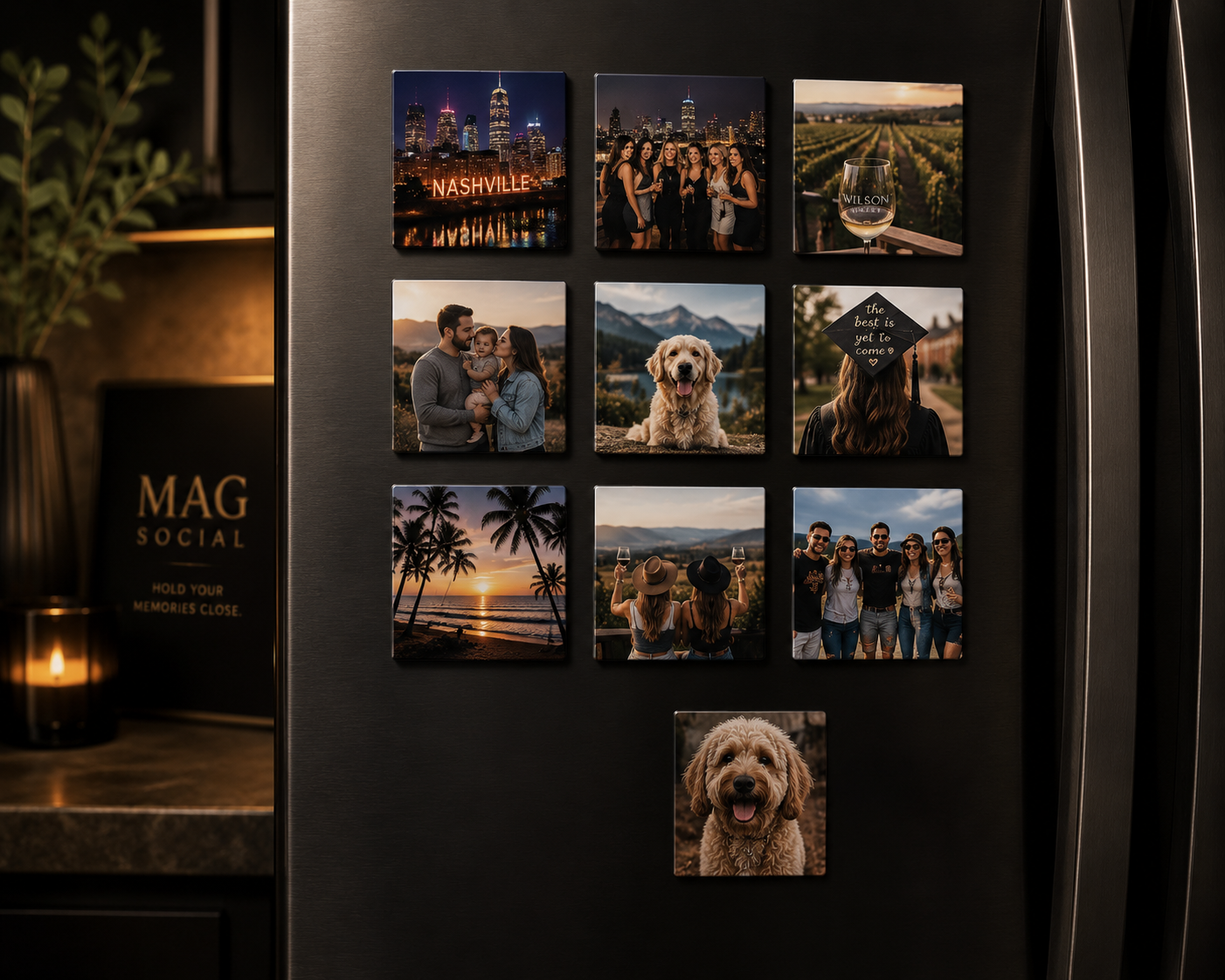 Custom Photo Magnets | 2x2 Square Fridge Magnets